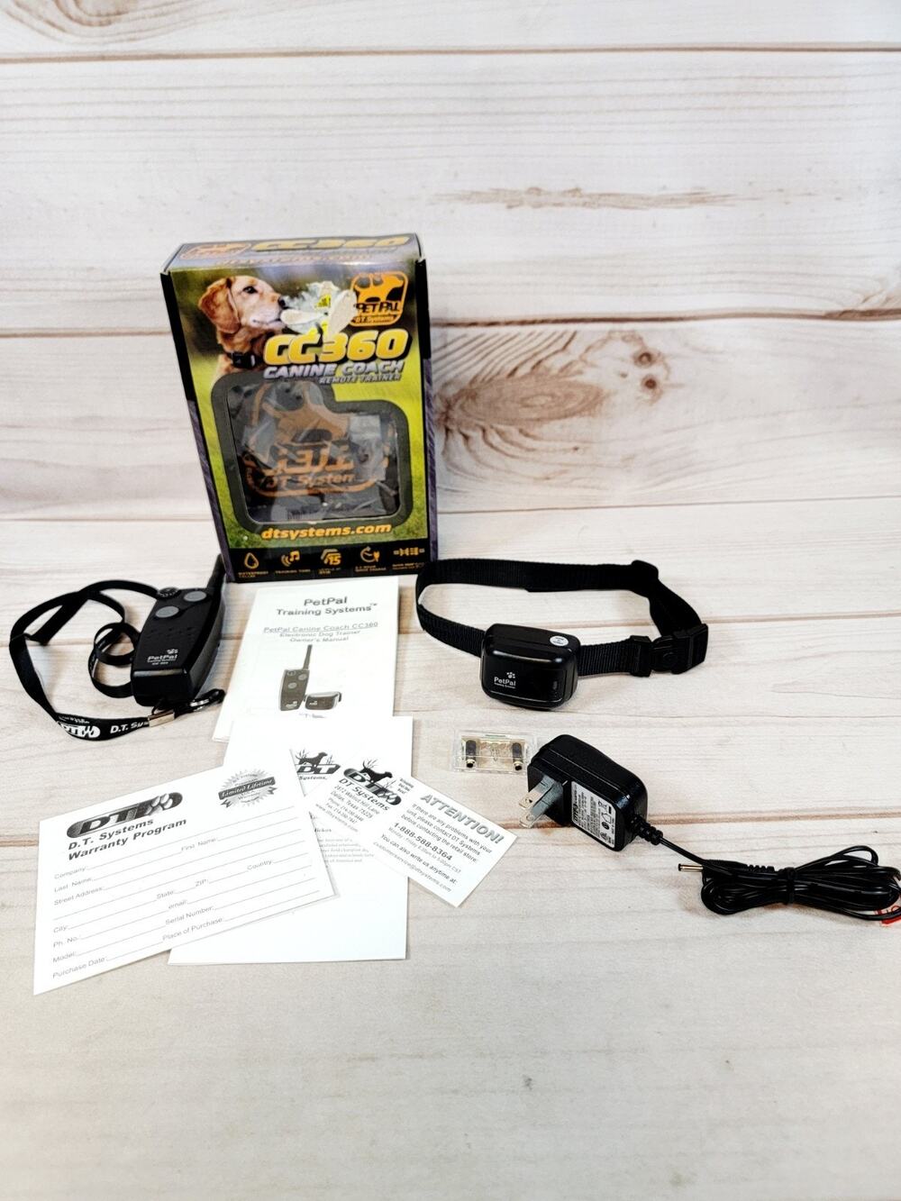D.T. Systems CC360 Canine Coach Remote Trainer Bark Collar Shock Collar Black